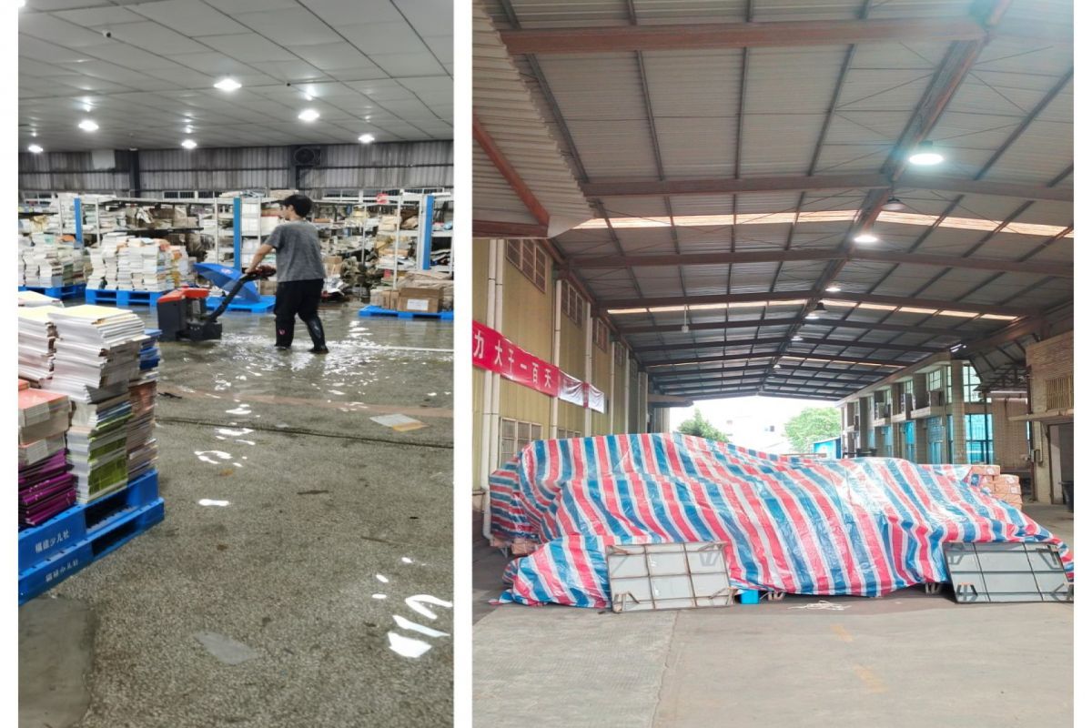 福建新華發行集團全力以赴防抗臺風“杜蘇芮”